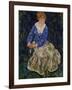 Portrait of Edith Schiele, the Artist's Wife, Seated, 139-Egon Schiele-Framed Giclee Print