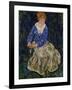 Portrait of Edith Schiele, the Artist's Wife, Seated, 139-Egon Schiele-Framed Giclee Print