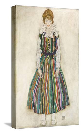 Portrait of Edith (the artist’s wife), 1915-Egon Schiele-Stretched Canvas
