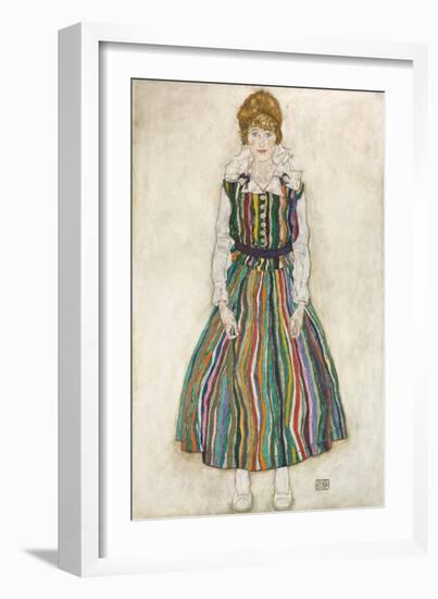 Portrait of Edith (The Artist's Wife), 1915-Egon Schiele-Framed Giclee Print