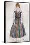 Portrait of Edith (The Artist's Wife)-Egon Schiele-Framed Stretched Canvas