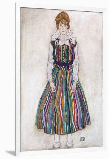 Portrait of Edith (The Artist's Wife)-Egon Schiele-Framed Giclee Print