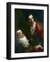 Portrait of Edme Bouchardon with a Bust of Socrates-Louis-Gabriel Blanchet-Framed Giclee Print