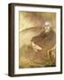 Portrait of Edmond De Goncourt (Oil on Canvas)-Eugene Carriere-Framed Giclee Print