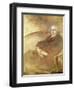 Portrait of Edmond De Goncourt (Oil on Canvas)-Eugene Carriere-Framed Giclee Print