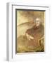 Portrait of Edmond De Goncourt (Oil on Canvas)-Eugene Carriere-Framed Giclee Print