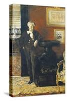 Portrait of Edmond De Goncourt-null-Stretched Canvas