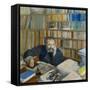 Portrait of Edmond Duranty, 1879-Edgar Degas-Framed Stretched Canvas