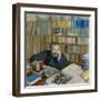 Portrait of Edmond Duranty, 1879-Edgar Degas-Framed Giclee Print