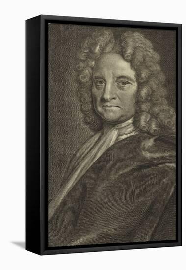 Portrait of Edmond Halley-null-Framed Stretched Canvas