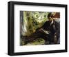 Portrait of Edmond Maitre (The Reader), 1871-Pierre-Auguste Renoir-Framed Art Print