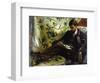 Portrait of Edmond Maitre (The Reader), 1871-Pierre-Auguste Renoir-Framed Art Print