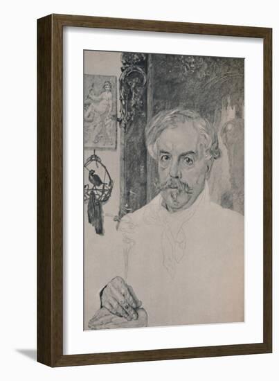'Portrait of Edmund De Goncourt', 1882, (1946)-Felix Bracquemond-Framed Giclee Print