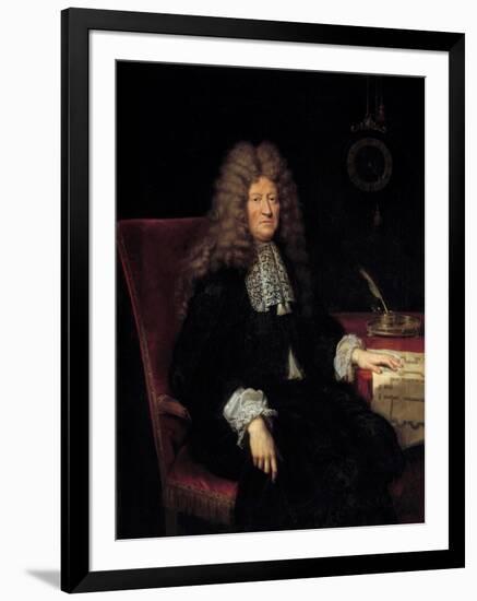 Portrait of Edouard Colbert, Marquis De Villacerf (1628-1699) Superintendent of the Buildings of Ki-Pierre Mignard-Framed Giclee Print