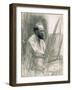 Portrait of Edouard Manet (1832-83) at His Easel-Léon Augustin L'hermitte-Framed Giclee Print