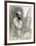 Portrait of Edouard Manet (1832-83) at His Easel-Léon Augustin L'hermitte-Framed Giclee Print