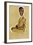 Portrait of Eduard Kosmack, Seated, 1910-Egon Schiele-Framed Giclee Print