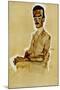 Portrait of Eduard Kosmack, Seated, 1910-Egon Schiele-Mounted Giclee Print