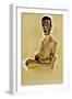 Portrait of Eduard Kosmack, Seated, 1910-Egon Schiele-Framed Giclee Print