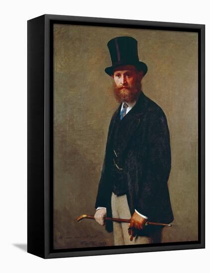 Portrait of Eduard Manet, 1867-Henri Fantin-Latour-Framed Stretched Canvas