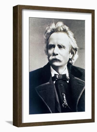 Portrait of Edvard Grieg-null-Framed Giclee Print