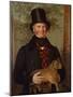 Portrait of Edward Cross, Holding a Lion Cub, 1838 (Oil on Canvas)-Jacques-Laurent Agasse-Mounted Giclee Print