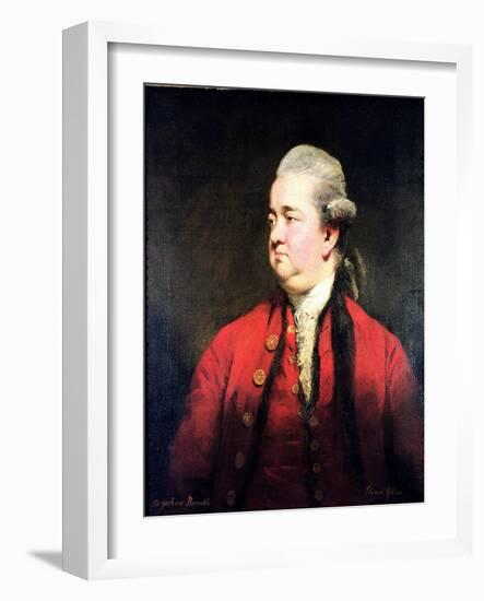 Portrait of Edward Gibbon circa 1779-Sir Joshua Reynolds-Framed Giclee Print