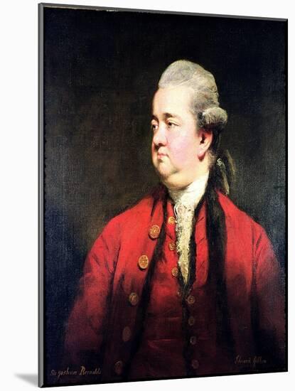 Portrait of Edward Gibbon circa 1779-Sir Joshua Reynolds-Mounted Giclee Print