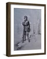 Portrait of Edward Gorst Aged 10, 2008-James Gillick-Framed Giclee Print