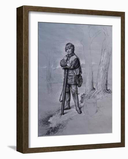 Portrait of Edward Gorst Aged 10, 2008-James Gillick-Framed Giclee Print