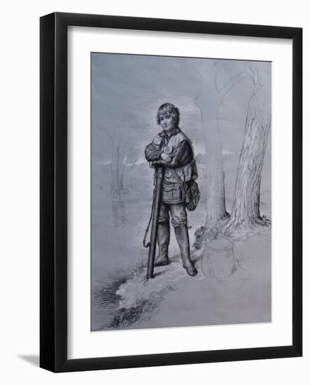 Portrait of Edward Gorst Aged 10, 2008-James Gillick-Framed Giclee Print