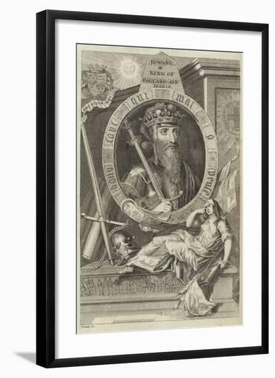 Portrait of Edward III of England-null-Framed Giclee Print