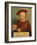 Portrait of Edward Prince of Wales, Later Edward VI, as a Child-Hans Holbein the Younger-Framed Premium Giclee Print