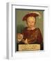 Portrait of Edward Prince of Wales, Later Edward VI, as a Child-Hans Holbein the Younger-Framed Premium Giclee Print