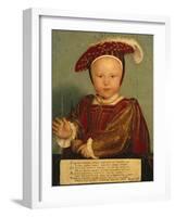 Portrait of Edward Prince of Wales, Later Edward VI, as a Child-Hans Holbein the Younger-Framed Giclee Print