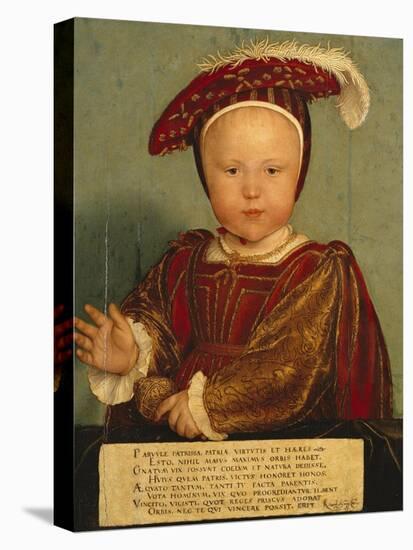 Portrait of Edward Prince of Wales, Later Edward VI, as a Child-Hans Holbein the Younger-Stretched Canvas