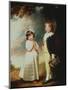 Portrait of Edward Stanley (D.1851) 13th Earl of Derby, with His Sister, Lady Charlotte Stanley-George Romney-Mounted Giclee Print