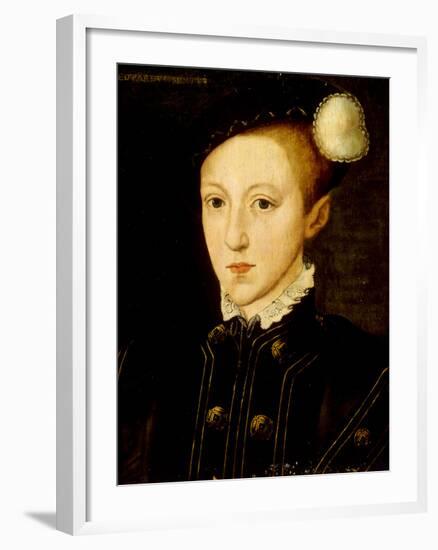 Portrait of Edward VI-William Scrots-Framed Giclee Print