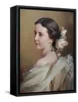 Portrait of Ekaterina Fyodorovna Tyutcheva (1835-188), Mid 1850s-Ivan Kosmich Makarov-Framed Stretched Canvas