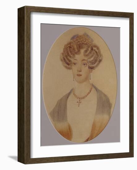 Portrait of Ekaterina Nikolayevna Goncharova (1809-184), End of 1820S-Early 1830S-null-Framed Giclee Print