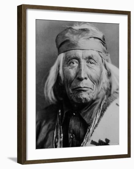 Portrait of Elderly Native American Navajo Man-Emil Otto Hoppé-Framed Photographic Print