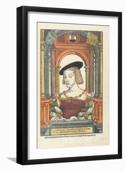 Portrait of Eleanor of Austria, 1539-Pieter Coecke Van Aelst the Elder-Framed Giclee Print