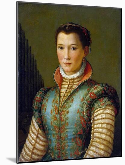 Portrait of Eleanor of Toledo, 1560S-Alessandro Allori-Mounted Giclee Print