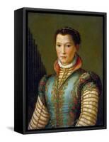 Portrait of Eleanor of Toledo, 1560S-Alessandro Allori-Framed Stretched Canvas