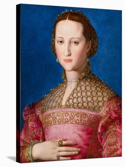 Portrait of Eleanor of Toledo, c.1543-Agnolo Bronzino-Stretched Canvas