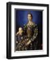 Portrait of Eleanor of Toledo with Her Son Giovanni, Ca 1545-Agnolo Bronzino-Framed Giclee Print