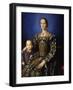 Portrait of Eleanor of Toledo with Her Son Giovanni, Ca 1545-Agnolo Bronzino-Framed Giclee Print