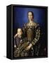 Portrait of Eleanor of Toledo with Her Son Giovanni, Ca 1545-Agnolo Bronzino-Framed Stretched Canvas