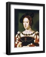 Portrait of Eleanor, Queen of France, C1530-1540-Joos Van Cleve-Framed Giclee Print