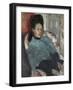 Portrait of Elena Carafa, C. 1875-Edgar Degas-Framed Giclee Print